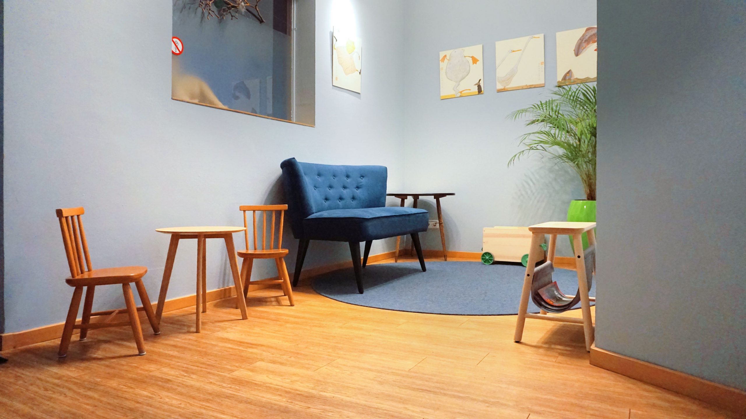 Wartebereich im Ergoteam Ottensen kids - Praxis für Ergotherapie in Hamburg